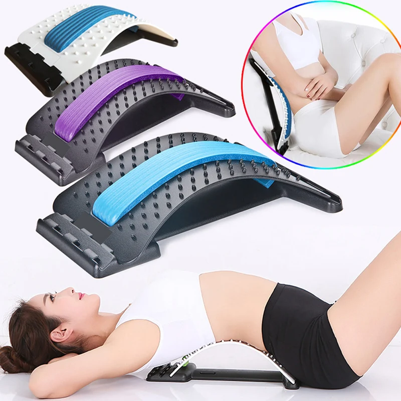 

Back Stretcher Lumbar Support Device Posture Corrector for Upper and Lower Back Pain Relief