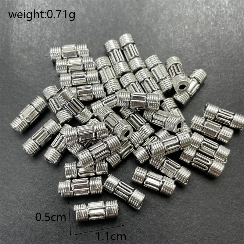 Разделительные трубки из серебряного сплава для ювелирных изделий 30 шт