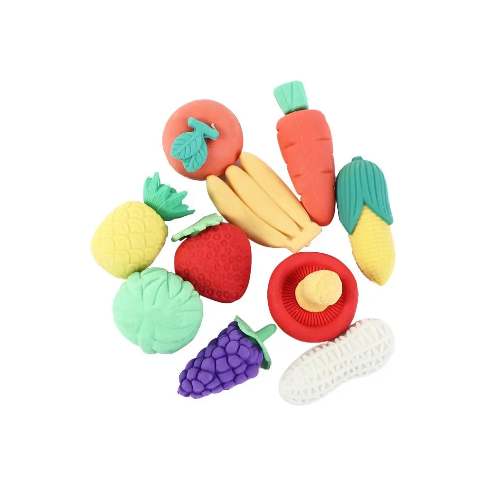

Prizes Party Favors Colorful Non-Toxic Novelty Erasers Miniature Vegetables Pencil Erasers Puzzle Erasers Mini Fruits