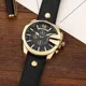 Business Quartz Japanese Movement Watch for Men Big Dial Chronograph Auto Date Luminous Pointer Leather Strap Men's Luxury Gifts Other Image