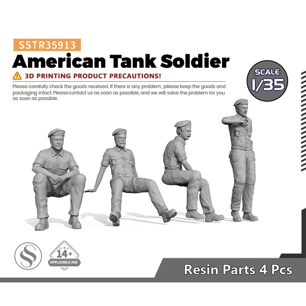 SSMODEL SSTR913 1/144 1/100 1/87 1/72 1/48 1/35 Flames Of War FOW 20 мм миниатюры американский танковый солдат