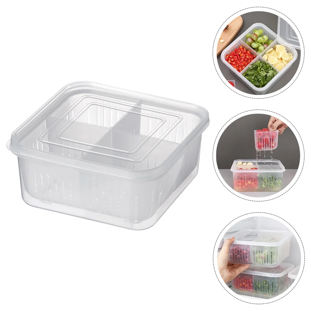 

2pcs Fridge Organizer Fridge Egg Storage Box Kitchen Organizer