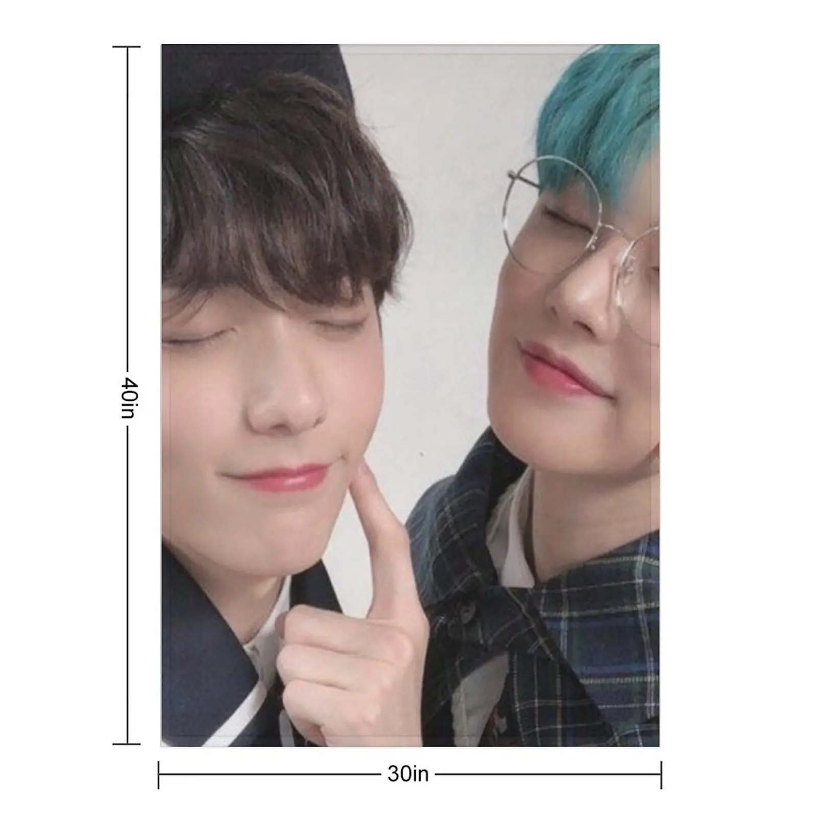 Фото Одеяло TXT Soobin & Yeonjun, модное одеяло для дивана, среда, походные одеяла №3
