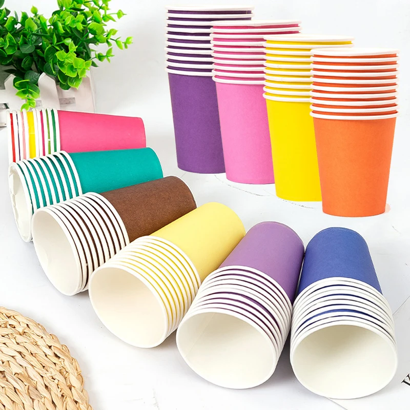 

10 шт., одноразовые бумажные стаканчики для детского сада