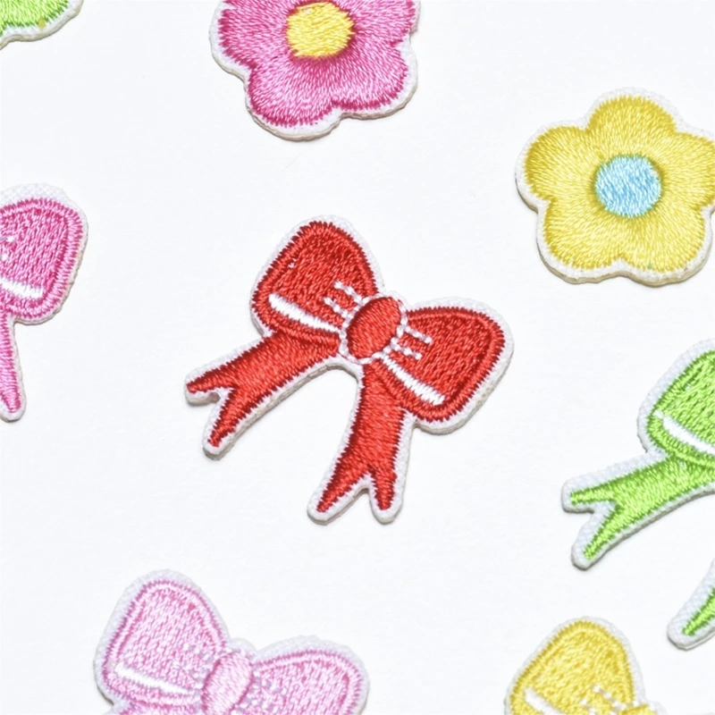 Y166 18 шт. декоративные нашивки для сумок милые аппликации с бантом элегантные