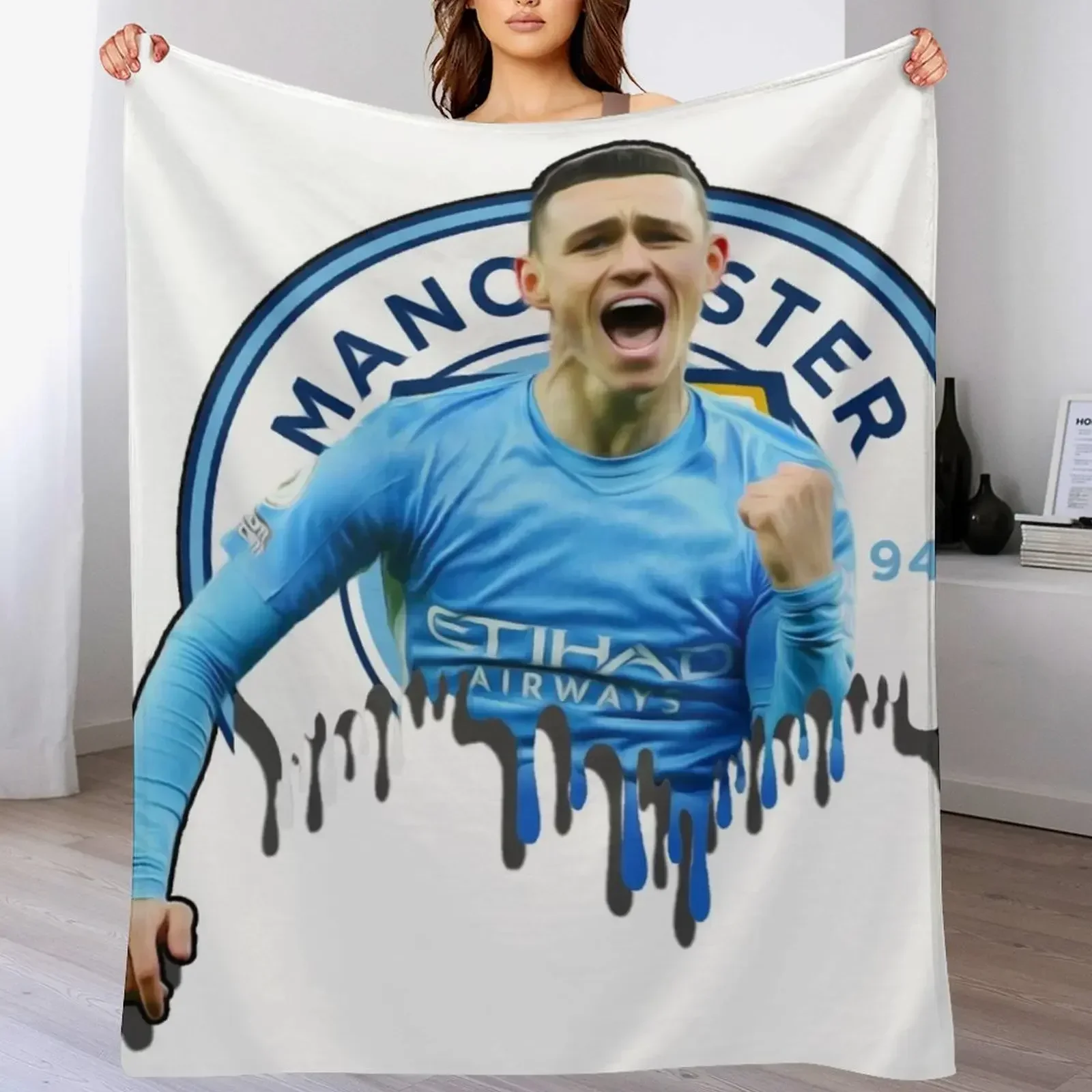 PHIL FODEN GOAL CELEBRATION Плед для дивана Тонкое ребенка зимние одеяла