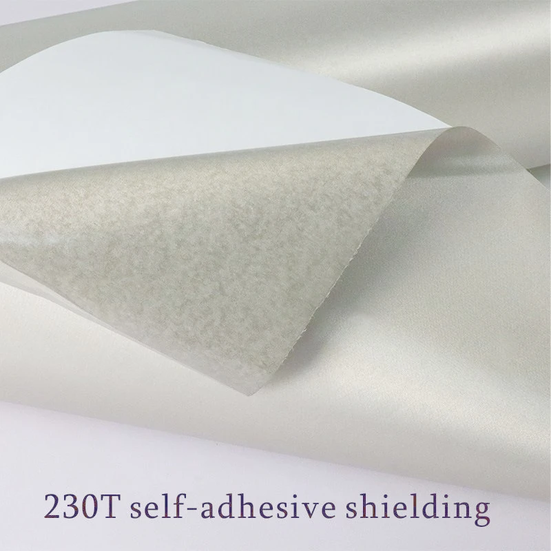 

1.35m 230T Self Adhesive Shielding Cloth RFID Wallpaper Copper Fabric Blocking RFID Conductive Block Signals WiFi/RF EMI EMP RF