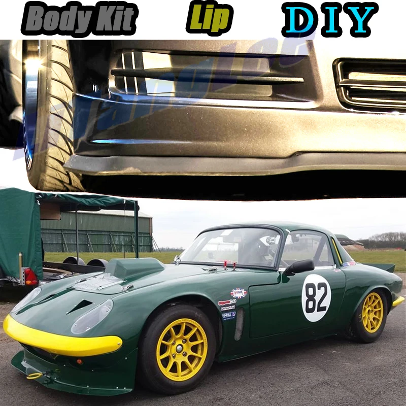

Car Bumper Lip Front Spoiler Skirt Deflector For Lotus Elan 2013~2020 Tune Car Modified Body Kit VIP Hella Flush Lips