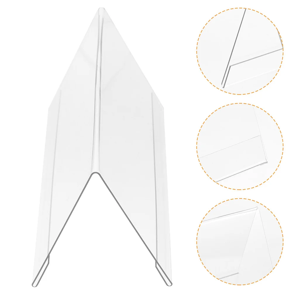

6pcs Firm Useful Wear-resistant Widely- Practical Blank Acrylic Signs Table Holders Numbers Display for Conference Accessory