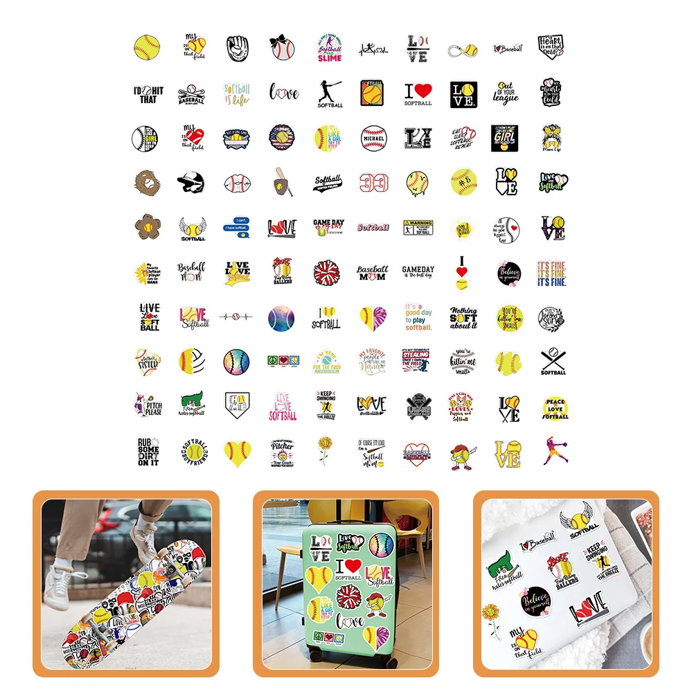 

Stickers Sticker Skateboard Suitcase Business Decal Laptop Softball Gifts Water Bottles Sealing Motorcycle Guitar Geocaching