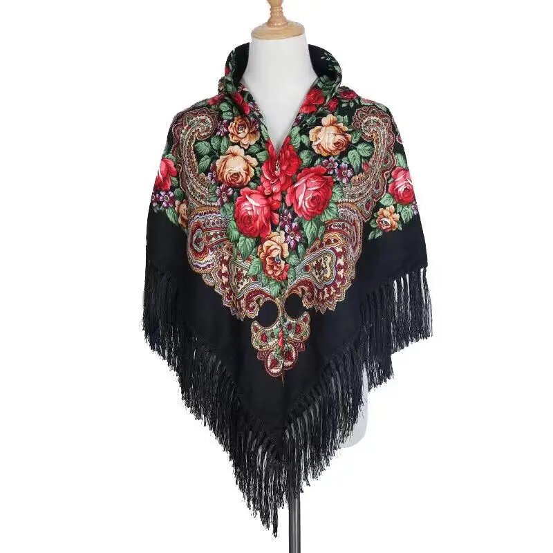 Ladies Cotton Linen Scarf Fashion Shawl Casual Vintage Bohemian Print Ethnic Style Best Seller Tassel Women best seller New Hot |