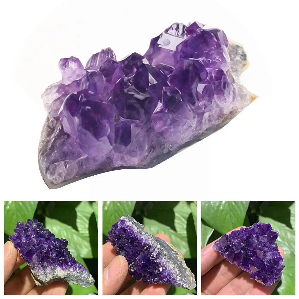 

5-7 60-80g Natural Amethyst Cluster Ornaments Rough Fish Degaussed Home Ornament Interesting Ornaments U8e9