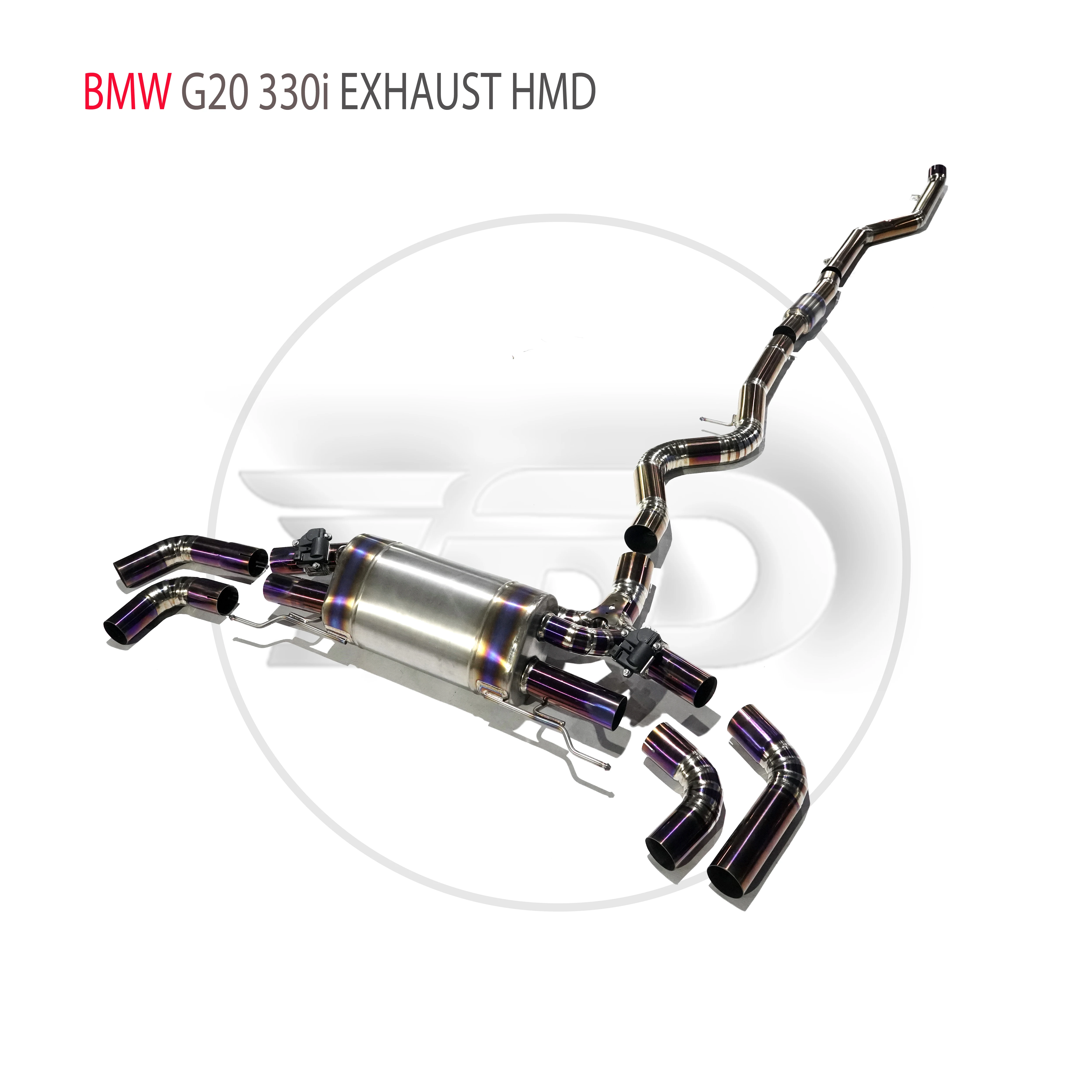 

HMD Titanium Alloy Exhaust System Catback Is Suitable For BMW 330i 325i 328i G20 3 Series Auto Modification Electronic Valve