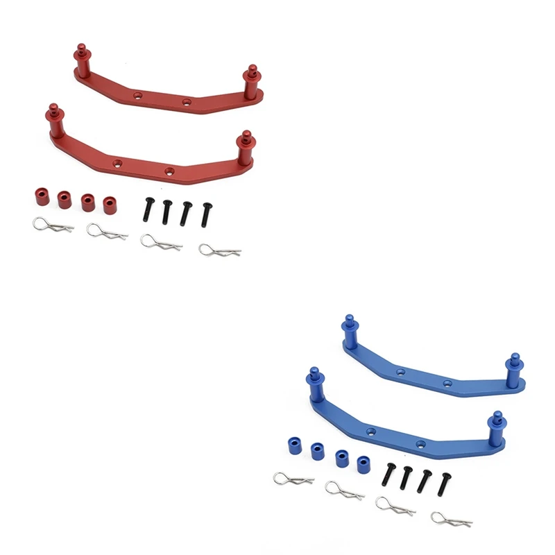

Metal Front & Rear Body Mounts with Body Posts for 1/10 Traxxas Slash 4X4 4WD RC Car Upgrade Parts Accessories