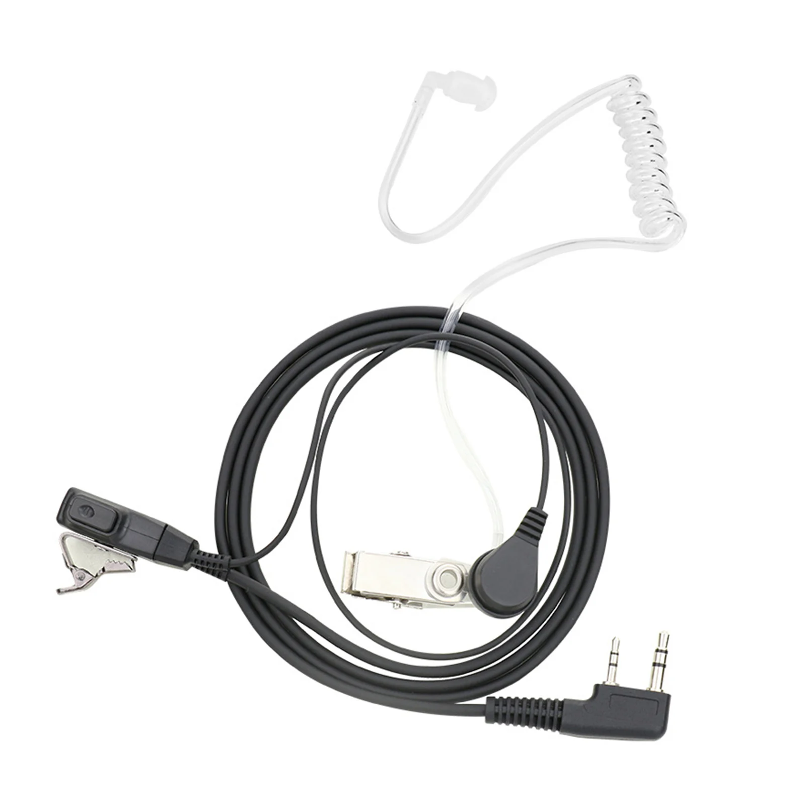 

With Microphone Walkie Talkie Earphone Anti Noise Two Way Radio Acoustic Air Tube Durable Lightweight Wired Fit For Baofeng