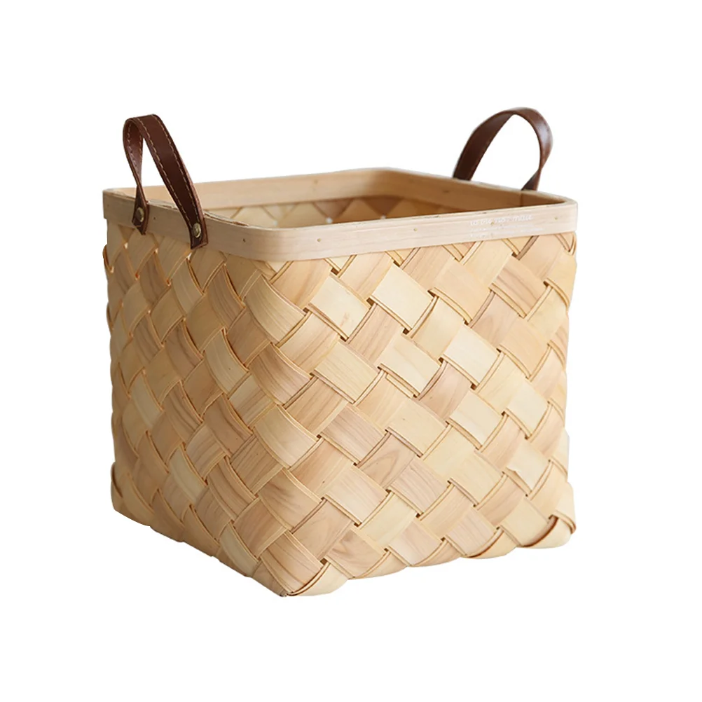 

Basket Storage Woven Weave Weaving Organizer Box Cabinet Hyacinth Garden Picnic Wicker Holder Shelf Sundries Clothes Bucket Cub