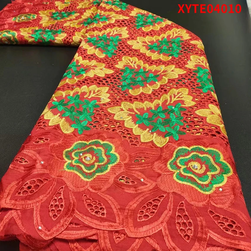 

Beautiful African Swiss Lace Fabric Textiles Dragonfly Style Nigerian Eco-Friendly Cotton For Women Party Dress XYTZ04010