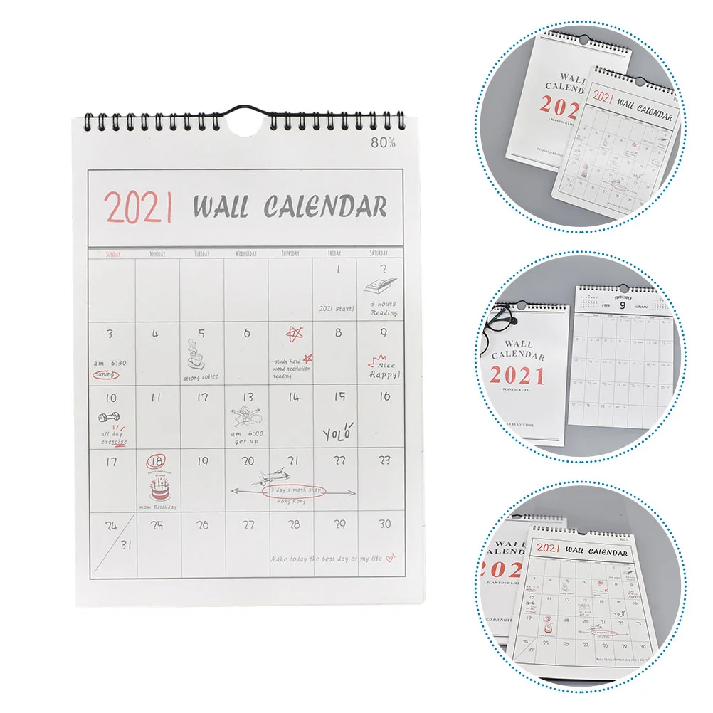 

Calendar Wall Planner Monthly Hanging Schedule Daily Simple Agenda 2021 Plan Hand Desk Painted Weekly Planning Calendars