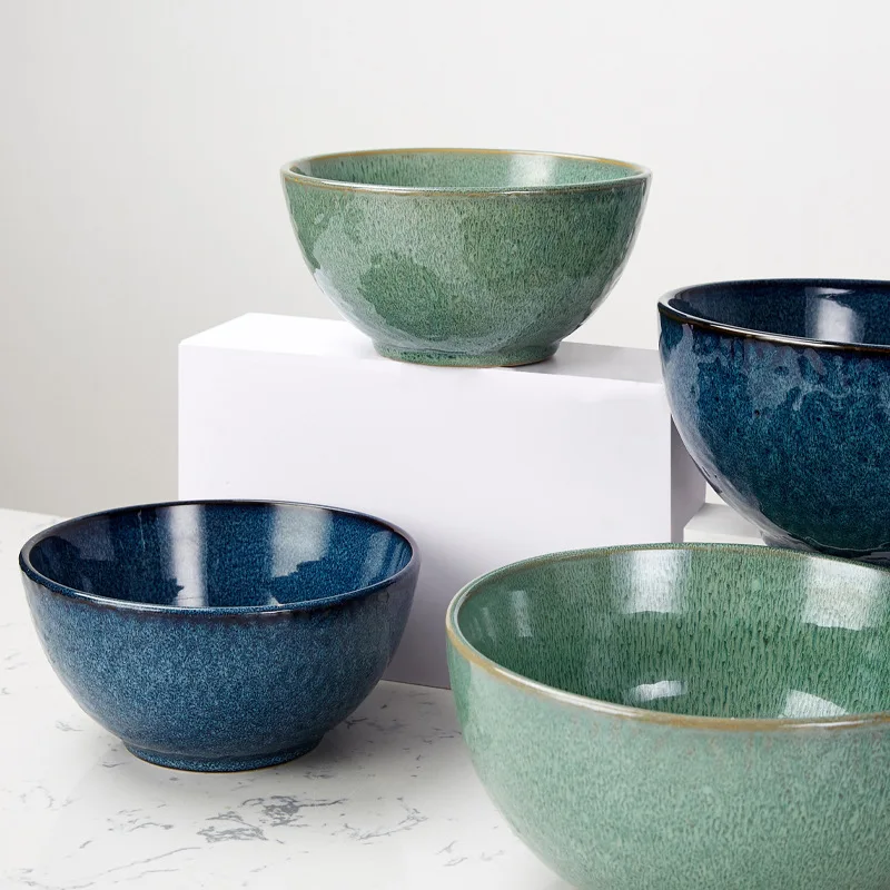 

Household ceramic bowls, kiln glazed rice bowls and noodles bowls