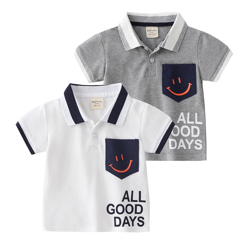 

Детская летняя рубашка-поло All Good Days, топы для малышей, Детские футболки, детская одежда