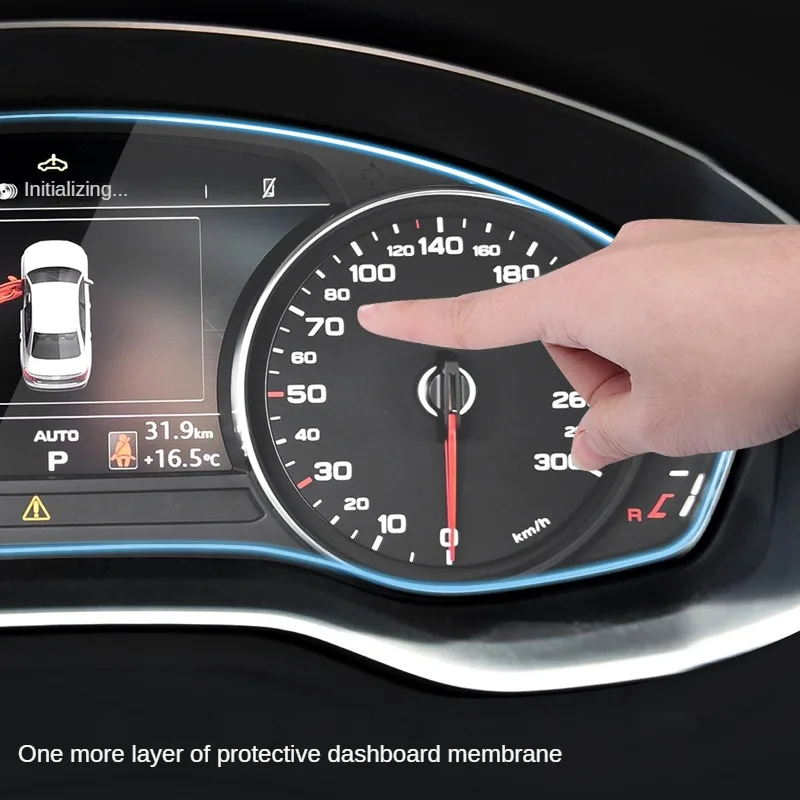 Для Audi A3 A4 A6 Q3 Q5 автомобильная приборная панель ЖК-экран защитная пленка из ТПУ декоративная пленка против царапин (art.: 3920cabe528ec) - 3920cabe528ec