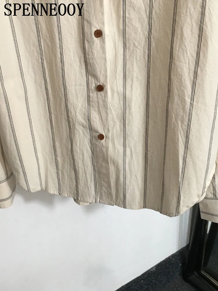 Женская однобортная блузка SPENNEOOY модная подиумная винтажная Повседневная Блузка