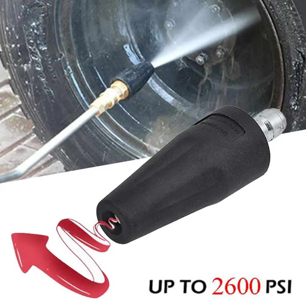 

Universal Car Wash Nozzle Rotary Shockwave Nozzle Connector 2600 PSI High Pressure Water Gun Head Washer Car Cleaning
