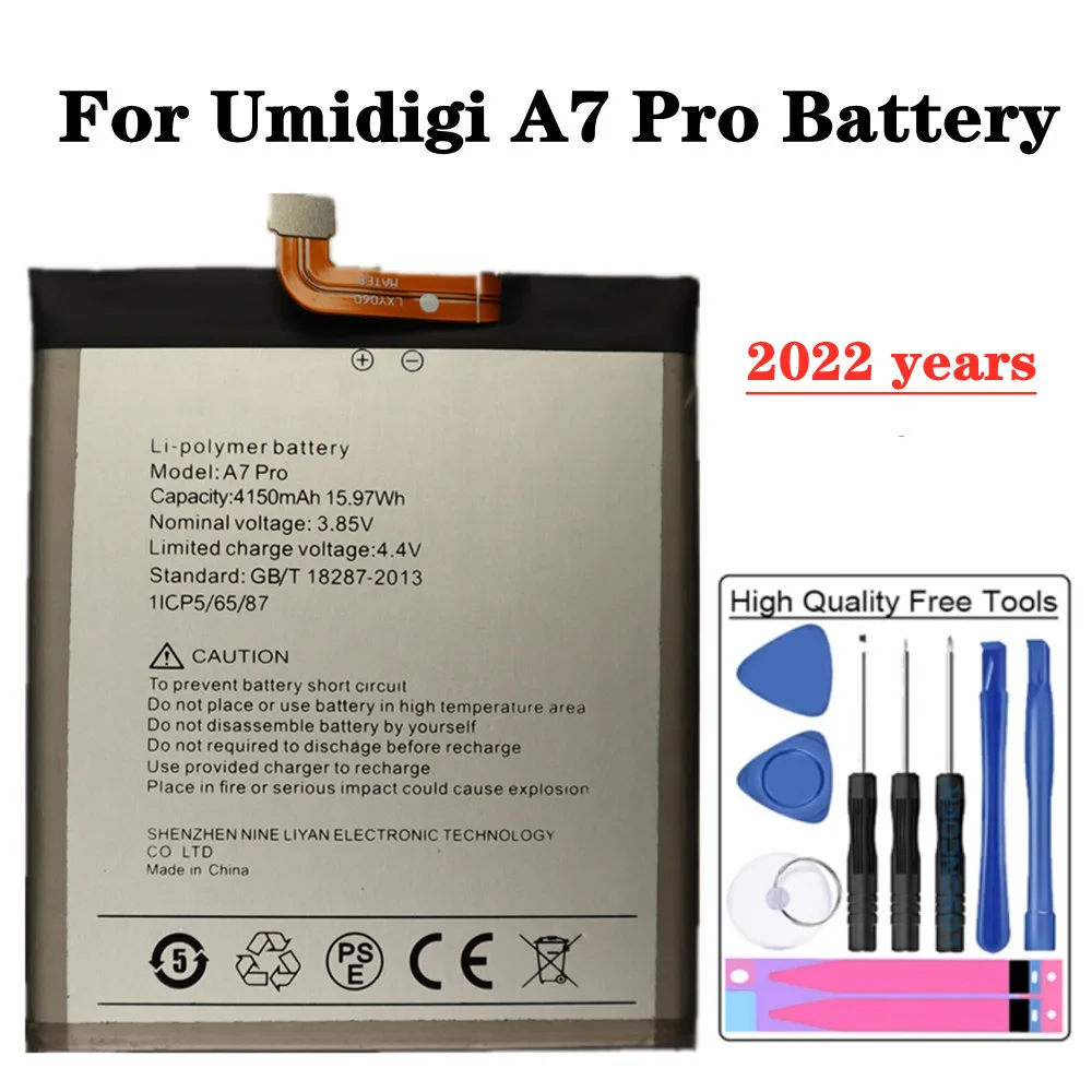 

Аккумулятор A7 Pro 2022 года 4150 мАч для UMI Umidigi A7 Pro A7Pro мобильный телефон высококачественные литий-полимерные батареи + Инструменты