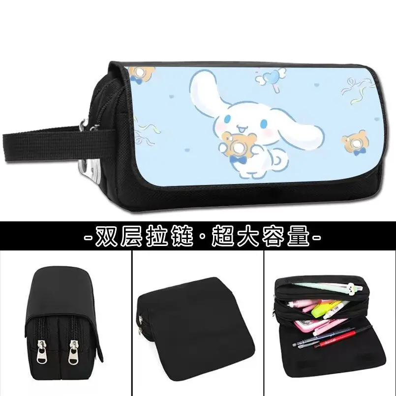 

20 Styles Kawaii Sanrio Cartoon Kuromi Primary and Secondary School Students Pencil Case Large Capacity Portable Stationery Gift