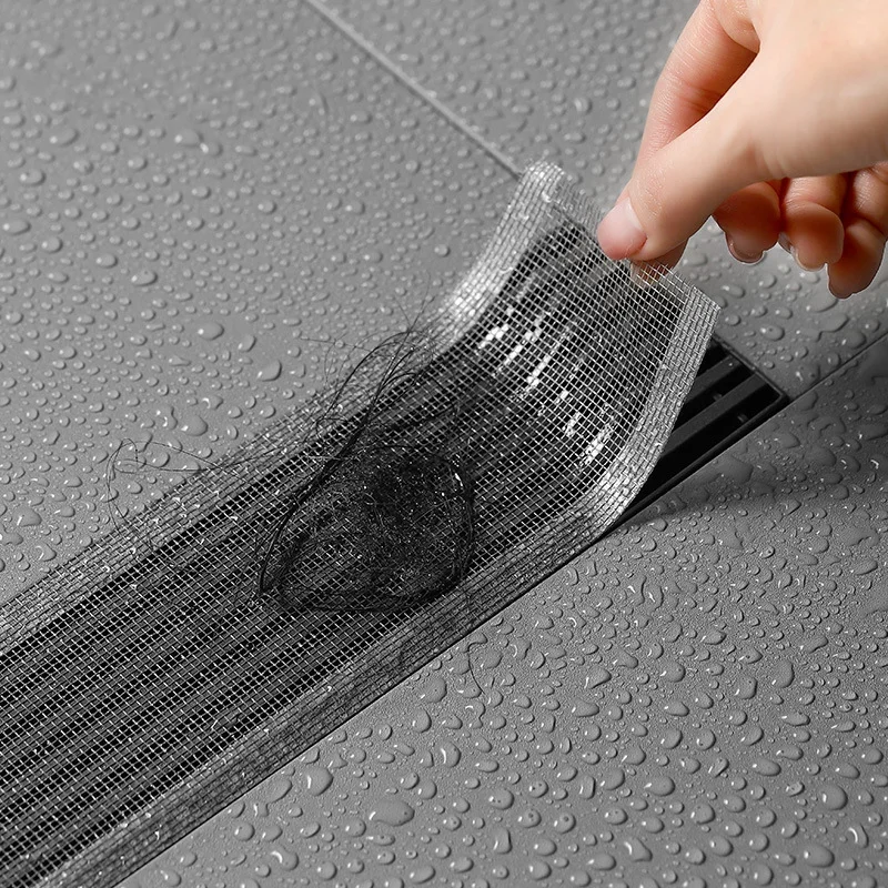 

10 Meter Strainer Kitchen Sink Sewer Outfall Stopper Bathroom Mesh Stickers Disposable Shower Floor Drain Filter Hair Catcher