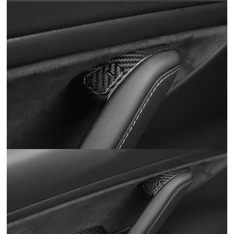 14 шт. для Tesla Model 3 Y подъемная оконная панель из настоящего сухого углеродного