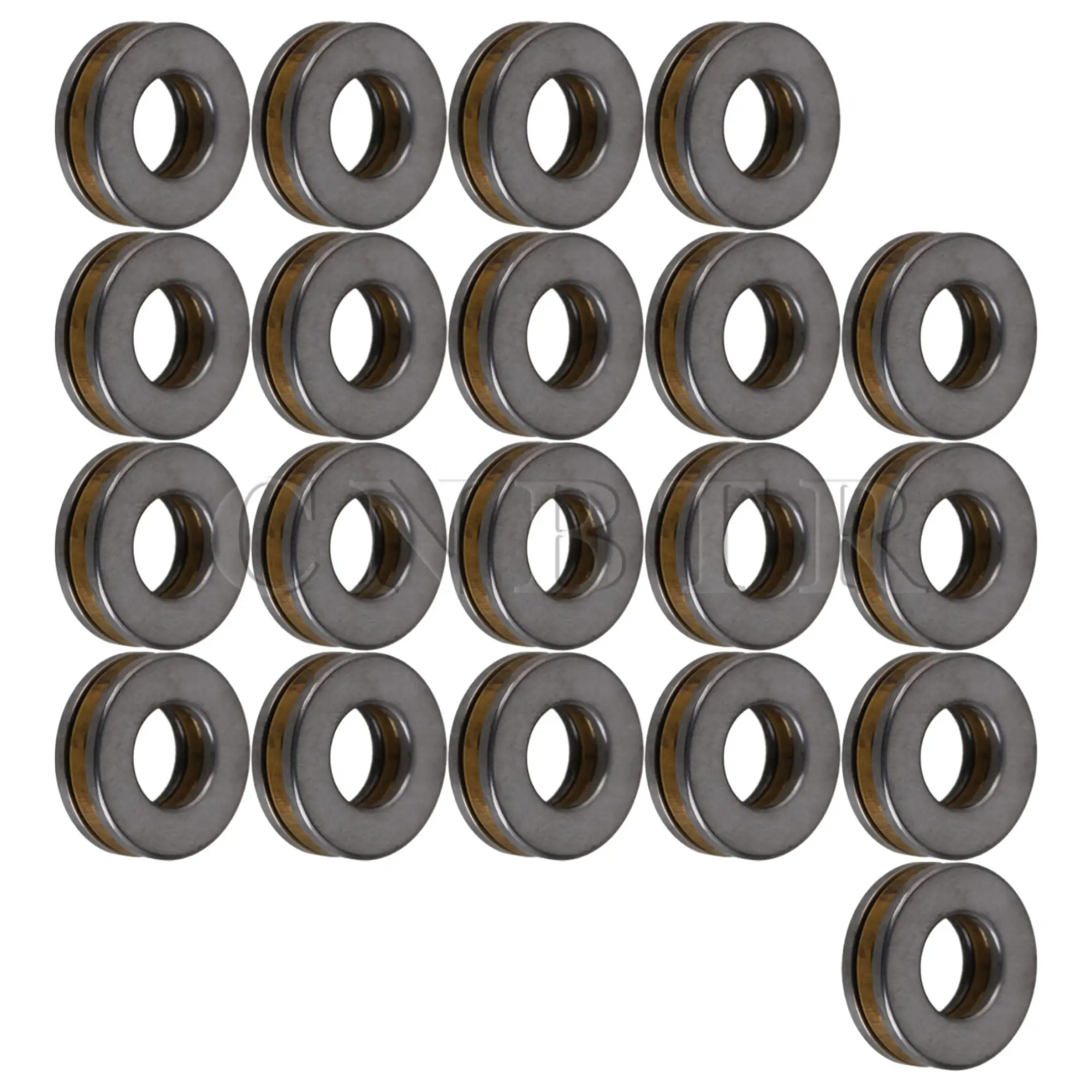 

CNBTR 20Pcs Thrust Ball Bearings Flat Seat 8x16x5mm Replacement for F8-16M