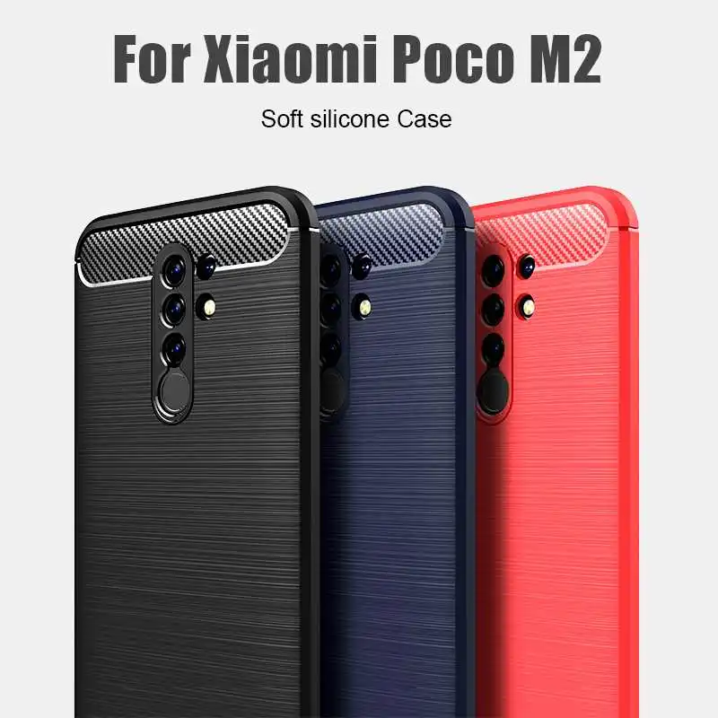

Mokoemi Shockproof Soft Case For Xiaomi Poco M2 Phone Case Cover