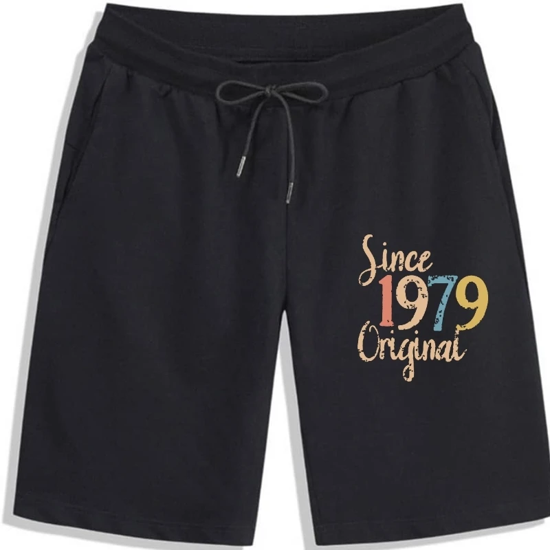 

Men's 1979 Vintage Retro Men 40 Year Old Birthday Giftss Funny Shorts 100% Cotton Clothes Humor