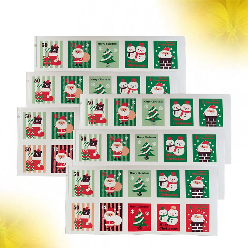 

Christmas Stickers Sticker Forgift Party Envelope Merry Sealing Baking Games Snowman Kids Activities Crafts Bulk Tag Namecartoon