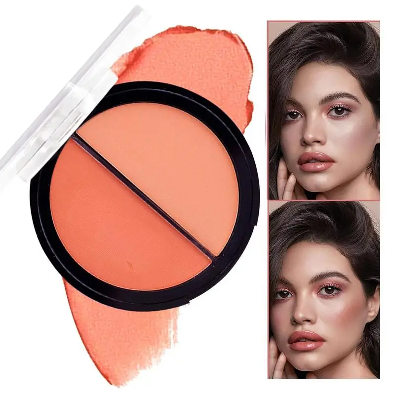 

Cheeky Blush Blush Powder Makeup Cosmetics Lightweight Compact Powder Blush Palette Matte Makeup Powder For Face Lips Cheeks