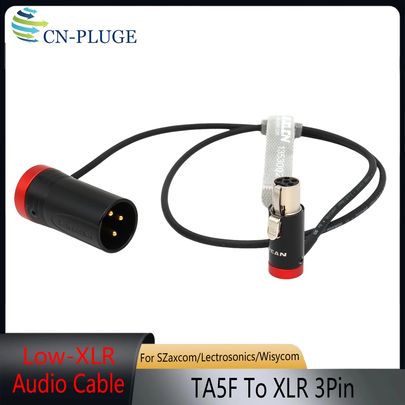 Фото Аудиокабель TA5F (женский) - XLR (3-контактный, мужской) для приемников Lectrosonics SR Series, Wisycom MCR54, Zaxcom QRX200 к звуковым устройствам Sound Devices Zoom №3