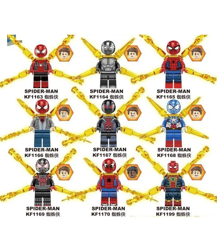 

9 шт./набор, Детский конструктор «Человек-паук»