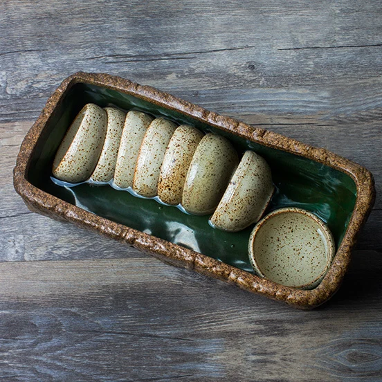 Грубая керамика ручной работы большая стирка чая ведро для керамических