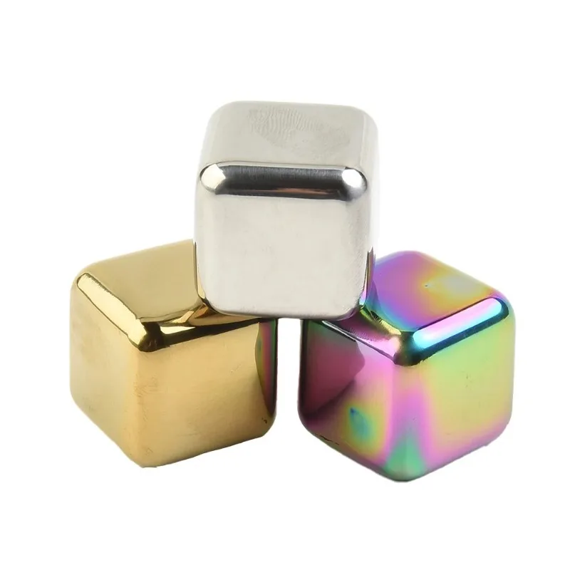 Кубики из нержавеющей стали для охлаждения виски вина