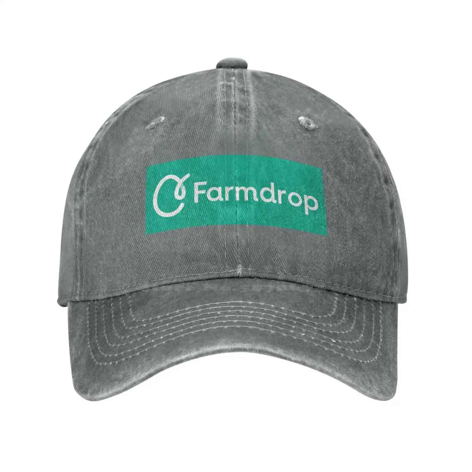 

Farmdrop Logo Print Graphic Casual Denim cap Knitted hat Baseball cap