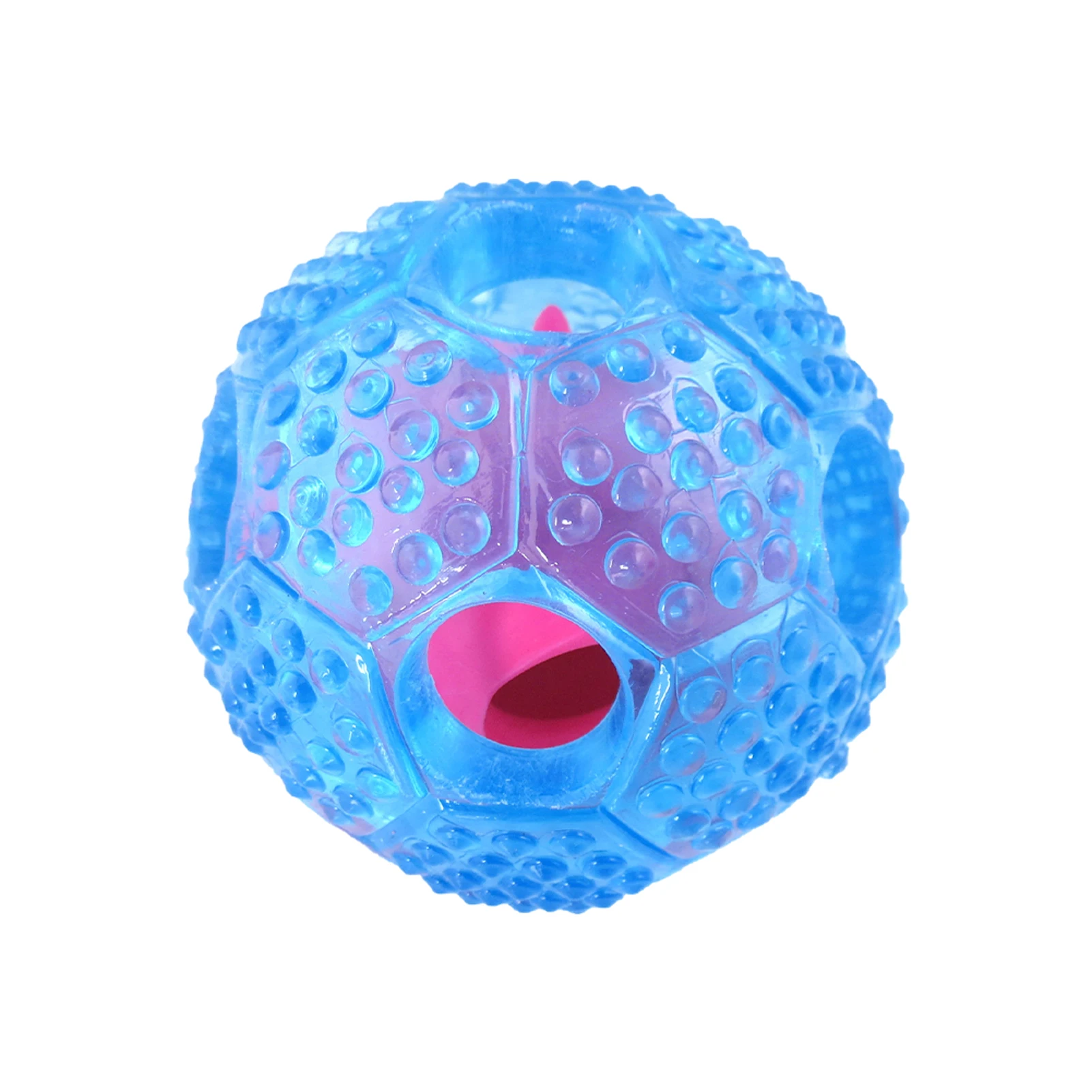 

Bite Resistant Fun Home Outdoor Teeth Cleaning Training Food Dispensing Soccer Dog Toy Ball Pet Supply TPR Stress Relief