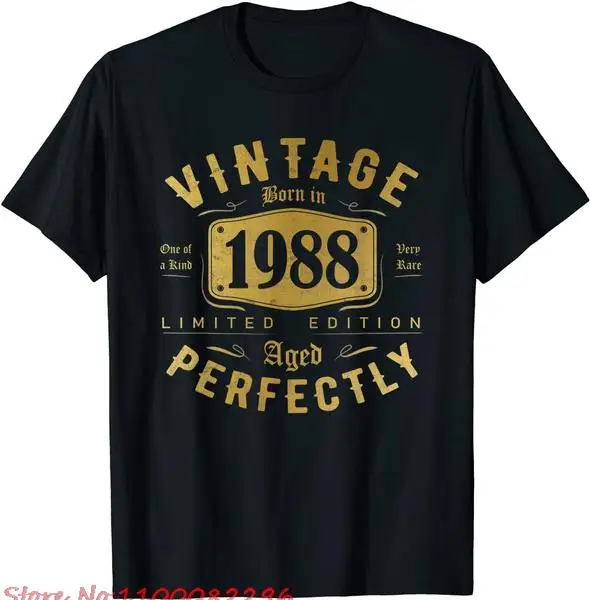 

34th Birthday for Men Women 34 year old Tee Vintage 1988 T-Shirt