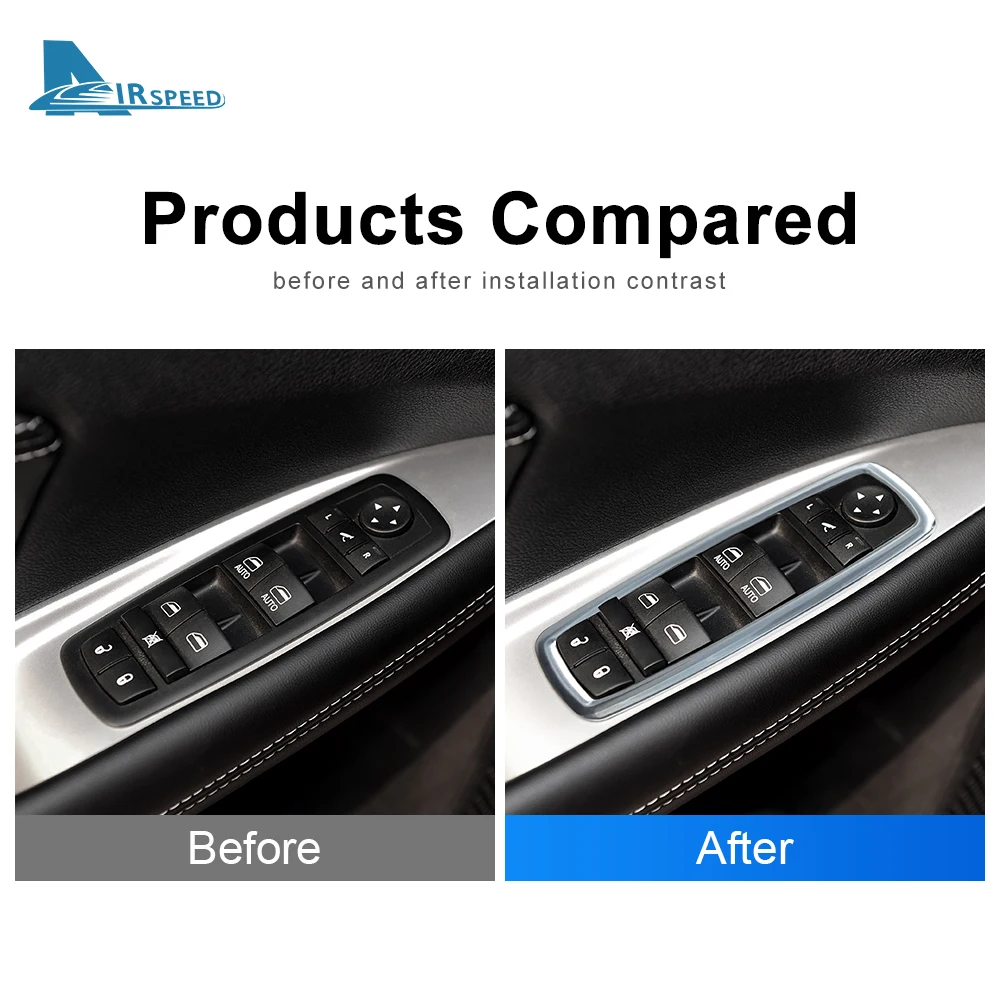 

Для Dodge Journey JUCV Fiat Freemont 2011-2018 новый автомобильный подлокотник ABS дверь окно подъемник кнопка переключатель Крышка корпуса Аксессуары