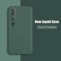 for xiaomi mi note 10 pro case liquid silicone soft matte cover for xiaomi redmi note 10 pro mi note 10 lite phone cases