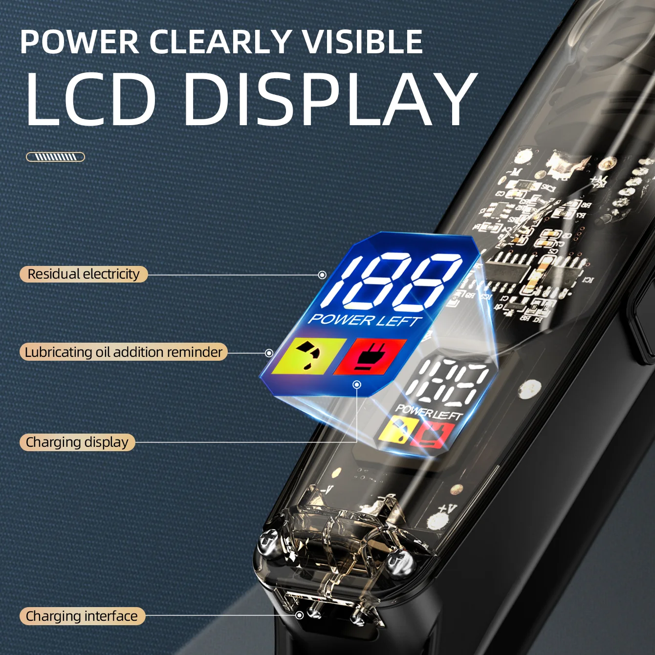 KIKIDO прозрачная электрическая машинка для стрижки волос профессиональный