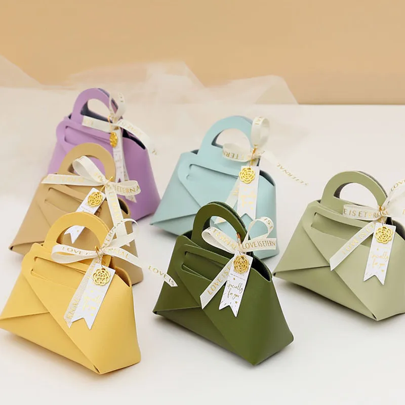Handbag With Scarf For Wedding Party Decoration Baby Shower Ramadan Eid Mubarak Candy Cosmetics Gift