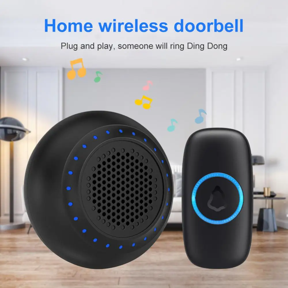 

M523 New One Drive Two Doorbell Wireless Electronic Doorbell Smart Home Security Smart Doorbell Bell Touch Waterproof Doorbell