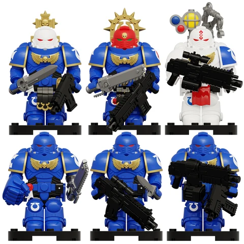 UL мини-фигурки строительные блоки синие