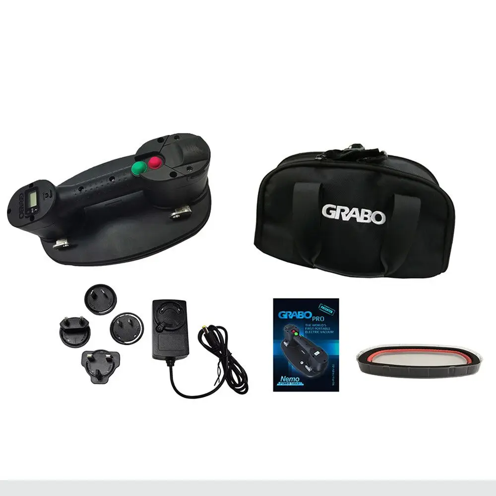 

GRABO портативный Электрический вакуумный подъемник с присоской для дерева гипсокартона гранита стекла текстурированной поверхности тяжелый подъемный инструмент для плитки